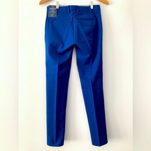 ❗️CLEAROUT❗️NWT! GAP blue mid rise flattering BiStretch slim PANTS -Sz 00 Reg - Picture 5 of 9